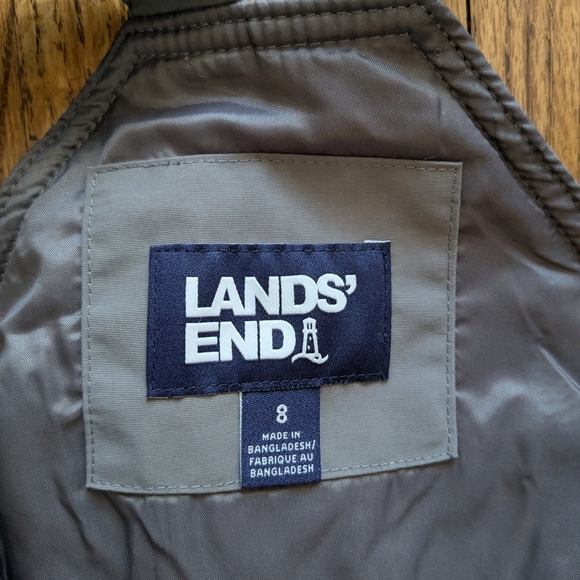 Lands' End Kids Iron Knee Gray Size 8 Snow Bib - Picture 3 of 3